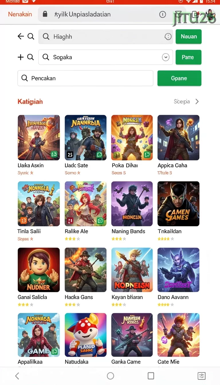 Cuplikan layar KIW69 — halaman utama
