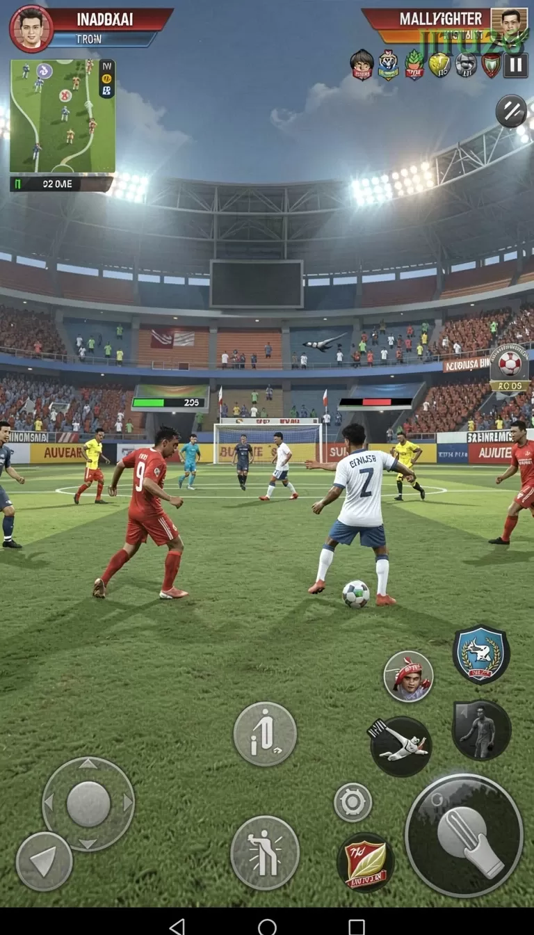 Cuplikan layar JKTOK — menu navigasi